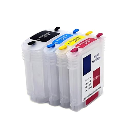 YNGFBFFJ 4 Farbset Nachfüllbare Tintenpatrone mit Auto Reset Chip kompatibel mit OfficeJet Pro 8500 8000 8500A -Drucker Kompatibel mit 940 940 XL von YNGFBFFJ