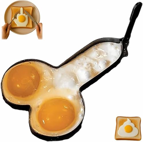 Antihaftbeschichtete Mittelfinger-Eierform aus Edelstahl – ein Must-have fürs Frühstück, ein lustiges Geschenk für Erwachsene und zum Eierkochen. von YNGWVHKET