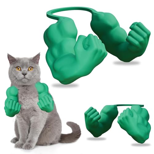 Kreative 3D-gedruckte Katzen-Muskelarme als Haustier-Fotografie-Requisite | Riesige Muskelform aus Kunstharz, sicheres Faust-Design von YNGWVHKET