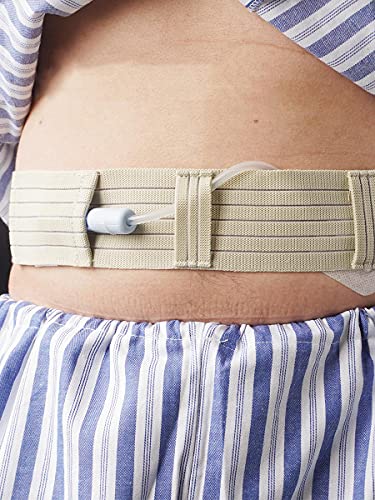 YNHUIOA Peritonealdialyse-Schlauchgürtel - Bauchdialysegürtel zum Fixieren PEG-Röhre, G-Röhre, J-Röhre und Magensonden - G-Röhrenhalter,L von YNHUIOA