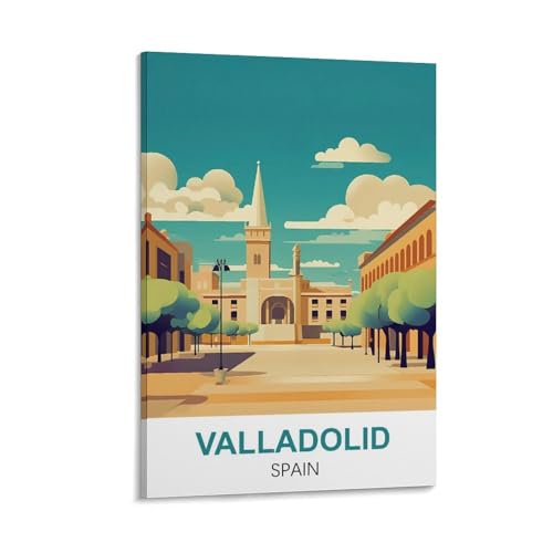 YNIEILUU Valladolid Spanien Vintage-Reiseposter, 20 x 30 cm, Leinwand-Kunst, Gemälde, Bilder, Wandkunstdrucke YNIEILUU Valladolid Spanien Vintage-Reiseposter, 20 x 30 cm, Leinwand-Kunst, Gemälde, Bilder, Wandkunstdrucke von YNIEILUU