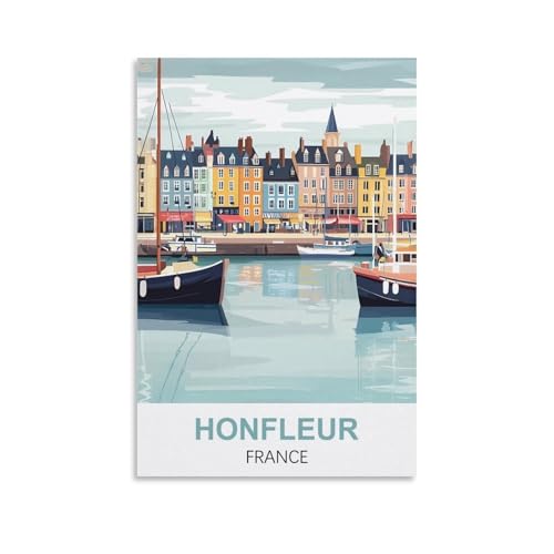 YNIEILUU Vintage-Reiseposter Honfleur Frankreich, 50 x 75 cm, Leinwand-Kunst, Gemälde, Bilder, Wandkunstdrucke YNIEILUU Vintage-Reiseposter Honfleur Frankreich, 50 x 75 cm, Leinwand-Kunst, Gemälde, Bilder, Wandkunstdrucke von YNIEILUU