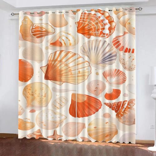 YNIOFU Hülse Wohnzimmer Vorhänge, Küsten Schlafzimmer Verdunkelungsvorhänge, Karikatur Isoliert Schiebevorhänge, Strand Ozean Ösen Gardine B 132 x H 240cm 2 Paneele YNIOFU Hülse Wohnzimmer Vorhänge, Küsten Schlafzimmer Verdunkelungsvorhänge, Karikatur Isoliert Schiebevorhänge, Strand Ozean Ösen Gardine B 132 x H 240cm 2 Paneele von YNIOFU