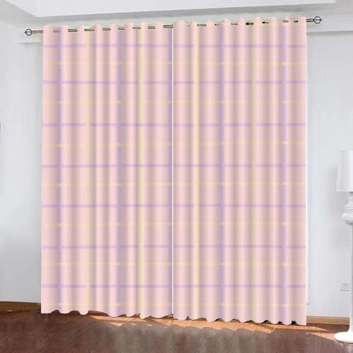 YNIOFU Netz Schlafzimmer Gardinen, Mittelalter Blackout Vorhang,Böhmischer Stil Bedruckt Schiebevorhänge, Rosa Gitterlinien Blickdicht Verdunkelungsvorhänge B 60 x H 140cm 2 Paneele YNIOFU Netz Schlafzimmer Gardinen, Mittelalter Blackout Vorhang,Böhmischer Stil Bedruckt Schiebevorhänge, Rosa Gitterlinien Blickdicht Verdunkelungsvorhänge B 60 x H 140cm 2 Paneele von YNIOFU