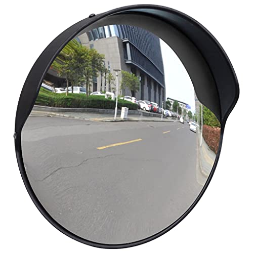 Garage Verkehr Straßenspiegel Road corner mirror Konvex Panorama spiegel Benutzt für Zufahrten,LagerhäUser,Garagen Und GeschäFte,Beseitigen Sie Tote Winkel,Im Innen-Und AußEnbereich,60cm/23.6in von YNITJH