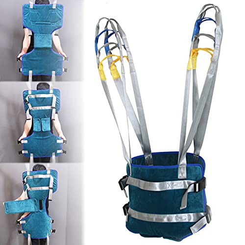 YNITJH Medical Gait Belt,Ganzkörper-Patientenlift Sling Medical Walking Stehhilfen Träger,für ältere Menschen Behinderte,Belastbarkeit 396 lbs,L von YNITJH