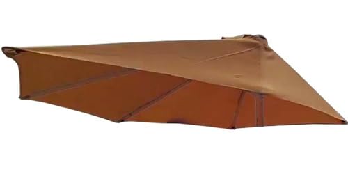 YNJJKA Halbrund Wandschirm Bezüge，Außenbereich Gartenschirm Markt Terrasse Sonnenschirm Balkon Halbschirmbezüge, wasserdichte Polyester-Überdachung(A1) von YNJJKA