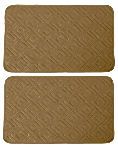 YNJJKA Sofa Armlehnenbezüge Stuhl Armschoner Für Sessel Couch Ohrensessel Armlehnenschoner Kopfschutz Überzug Armbezug Sesselbezüge Kopfstützenschutz Armlehnen Arm Bezug(Kamel,2 Armrest) von YNJJKA
