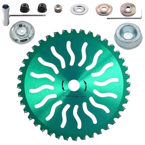 10 Zoll 40T-Schneidklinge Aus Legierung For Rasenmäher Und Freischneider, Steinbeständiges Design(10inch 1pc Parts 10) von YNKJFOD