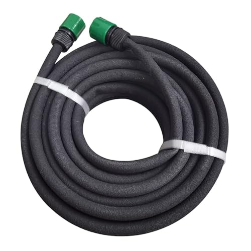 15 M (50 Fuß) Tropfbewässerungsschlauch, 1/2 Zoll Automatisches Sickerrohr Mit Schnellkupplungen, Selbstbewässernder Gartenschlauch For Effiziente Pflanzenbewässerung von YNKJFOD