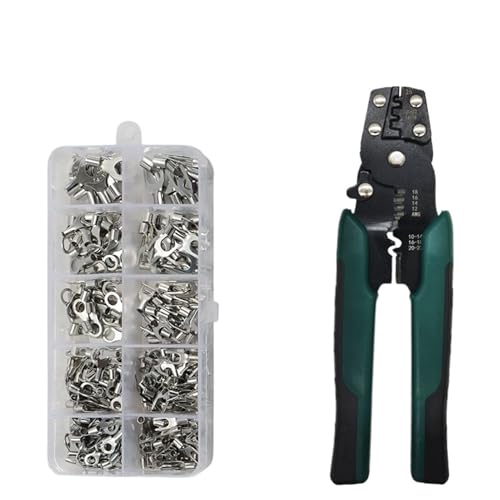 Multifunktions-Mini-Crimpzange For Elektrische Anschlüsse Mit Abisolier- Und Schneidehandcrimpwerkzeug, Mehrere Anschlusssätze(320PCS Pliers) von YNKJFOD