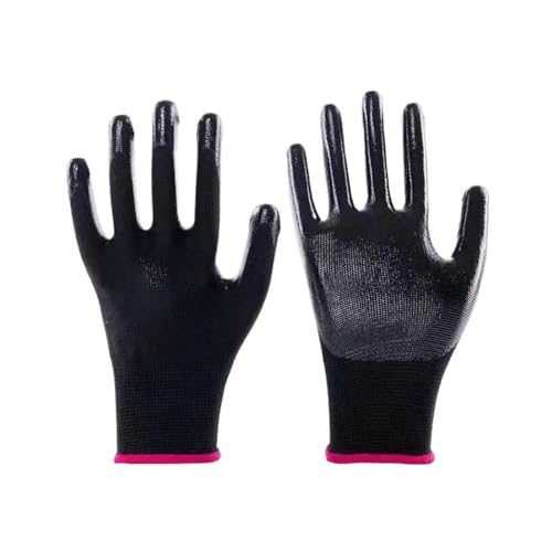 Multipack Professionelle Arbeitshandschuhe - Strapazierfähige Schutzhandschuhe Aus Nylon for Den Einsatz Im BAU- Und Industriebereich(Black 20 Pairs) von YNKJFOD