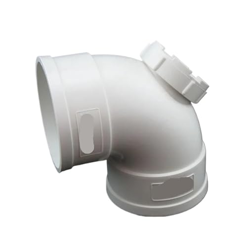 PVC-Abflussrohr-Winkelstück Mit Inspektionsöffnung, Garten- Und Industriewasserrohrverbinder, 1 Stück(ID 75mm) von YNKJFOD