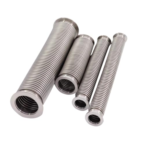 Sanitär-Faltenbalgschlauch, SUS304, KF16-50, 100-2000 Mm Länge(KF16,2500MM_BENDABLE COMPRESSED) von YNKJFOD