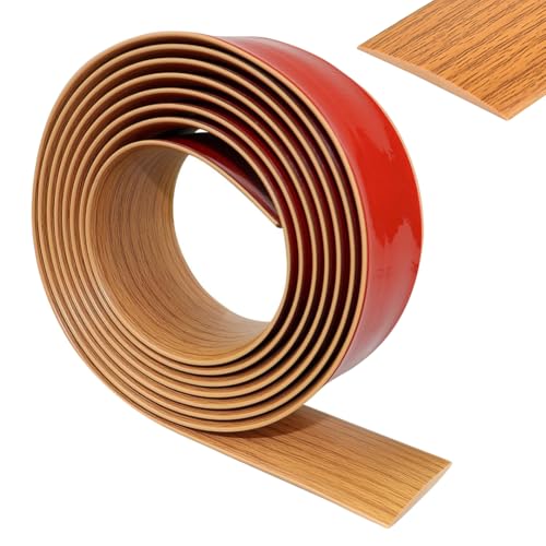 4cm breit übergangsprofil selbstklebend - übergangsleiste boden PVC abdeckleiste selbstklebend (Gelbe Eiche 3M) von YNNHUDEEP