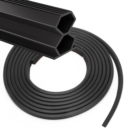 Dichtungsband Selbstklebende,Schwarz Schalldichter Dichtungsband,12mm*10mm*6M für Türen Fenster Gummidichtung Anti-Kollision Wasserdichter von YNNHUDEEP