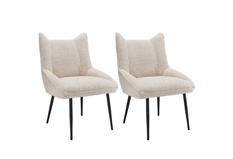 YNOFIT Esszimmerstuhl Eleganter Sessel(2St), gepolsterter Stuhl mit klappbarer Rückenlehne, verstellbaren Beine, Verdicktes Sitzkissen, Loungesessel Sofastuhl von YNOFIT