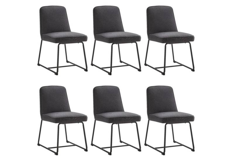 YNOFIT Esszimmerstuhl Küchenstuhl mit Schwarzes Metallgestell, Polsterstuhl(2/4/6St), mit Lehne, aus Samt, für Esszimmer/Wohnzimmer von YNOFIT