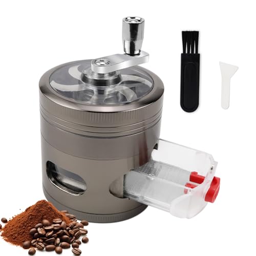 Grinder Handkurbel Gewürzmühle mit Schublade Zinklegierung Kräutermühle for Spice Gewürze Pfeffermühle Salzmühle Gewürzmühlen mit Pollen Scraper Reinigungsbürste Grinder Handkurbel Gewürzmühle mit Schublade Zinklegierung Kräutermühle for Spice Gewürze Pfeffermühle Salzmühle Gewürzmühlen mit Pollen Scraper Reinigungsbürste von YNOYMO