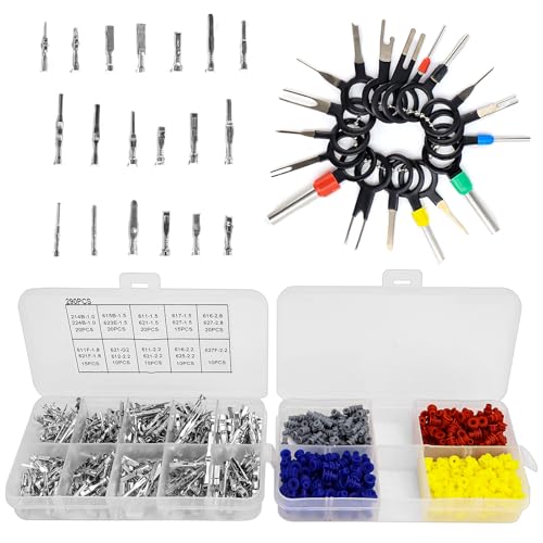 Steckverbinder Pins Kit Kfz Stecker Kabelverbinder Kabelschuhe Kfz Elektrik Set Männliche und Weibliche Drahtdichtungen Entfernen Werkzeugsatz Für Motorräder Autos Boote 690 tlg Steckverbinder Pins Kit Kfz Stecker Kabelverbinder Kabelschuhe Kfz Elektrik Set Männliche und Weibliche Drahtdichtungen Entfernen Werkzeugsatz Für Motorräder Autos Boote 690 tlg von YNOYMO