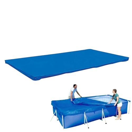 YNPQTDS Abdeckplane für Pool, rechteckig, faltbar, wasserdicht, staubdicht, mit Kordel, für Spa, Winter, Outdoor, Garten und Pool von YNPQTDS