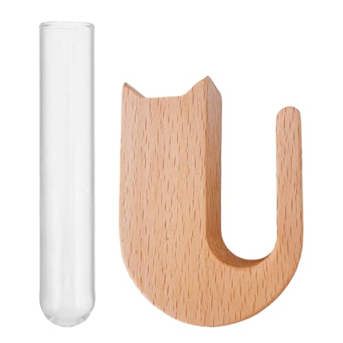 YNPQTDS Auto Lüftungsgitter Blumenvasen Clip - Holzständer Pflanzenhalter Lüftungsgitter - Automobil Zierde Mit Holzoptik Für Frauen Und Mädchen von YNPQTDS