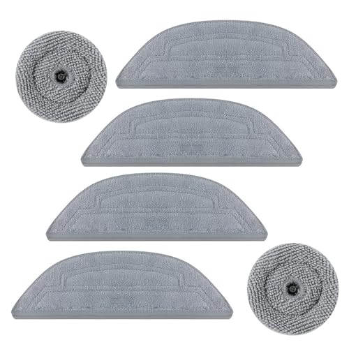 YNPQTDS Bodenmoppolster, Wiederverwendbare Mop -Pads - Packung von 6 Wischbads absorbiert | Bodenreinigungszubehör für Roboterstaubsauger nass und trocken wiederverwendbares Mikrofasertücher für YNPQTDS Bodenmoppolster, Wiederverwendbare Mop -Pads - Packung von 6 Wischbads absorbiert | Bodenreinigungszubehör für Roboterstaubsauger nass und trocken wiederverwendbares Mikrofasertücher für von YNPQTDS