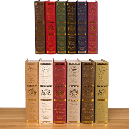 YNPQTDS Dekoratives Buch Bücher Für Bücherregal Falsche Dekorative Bücher Requisiten Buch Dekoration Bronzierungsprozess Antik Klassisch Dekorative Falsche Buch Einweihungsgeschenk von YNPQTDS
