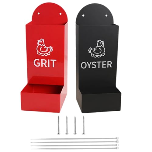 YNPQTDS Granulat Futterautomat Für Hühnerstall - 2 teiliger Hühner Grit Behälter | Halbgeschlossener robuster auslaufsicherer Futterspender Zubehör für Hühner Enten Kaninchen YNPQTDS Granulat Futterautomat Für Hühnerstall - 2 teiliger Hühner Grit Behälter | Halbgeschlossener robuster auslaufsicherer Futterspender Zubehör für Hühner Enten Kaninchen von YNPQTDS