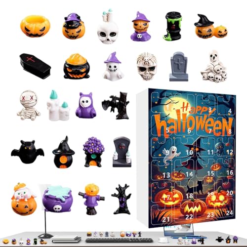 YNPQTDS Gruselfiguren Countdown Kalender | Halloween Countdown 24 Tage - Gruselige Resin Skulpturen Deko Für Schreibtisch Party Wohnzimmer YNPQTDS Gruselfiguren Countdown Kalender | Halloween Countdown 24 Tage - Gruselige Resin Skulpturen Deko Für Schreibtisch Party Wohnzimmer von YNPQTDS