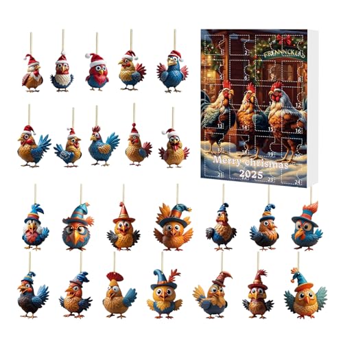 YNPQTDS Hühner Countdown Kalender | Weihnachten 24 Tage Adventskalender - Festliche 2D Acryl Deko Für Festival Wand Party Zuhause Dekoration Haus Feier YNPQTDS Hühner Countdown Kalender | Weihnachten 24 Tage Adventskalender - Festliche 2D Acryl Deko Für Festival Wand Party Zuhause Dekoration Haus Feier von YNPQTDS