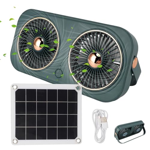 YNPQTDS Hühnerstall Abluftventilator - 20W Ventilator Für Hühnerstall,Kompakte Wetterfeste Belüftung Für Camping Garage Dachboden Außenbereich von YNPQTDS