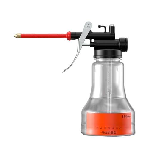 YNPQTDS Ölkanne mit Tülle | 350ml Industrielle Pumpendose | Schmierspritze mit Gerader Tülle für Werkzeugwartung Garage Werkstatt Industrieequipment Elektronische Geräte Kleine Motoren von YNPQTDS
