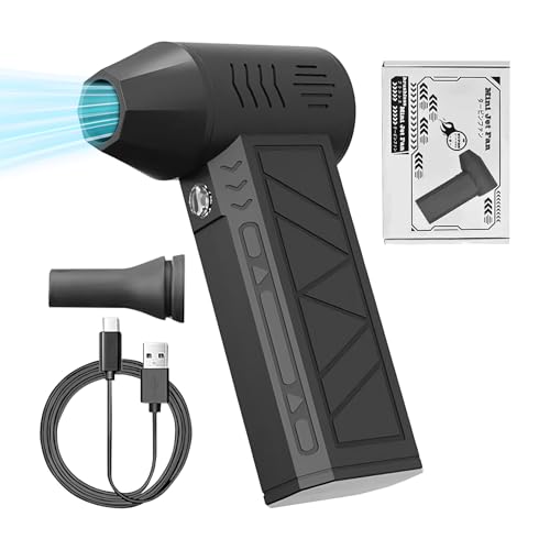 YNPQTDS Pneumatischer Luftbläser | Kompakter Elektrischer Turbo-Lüfter Luftbläser,Handheld Tragbares Trockengerät 3 Stufen Einstellbares Reinigungszubehör von YNPQTDS