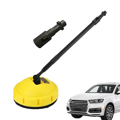 YNPQTDS Terrassen-Hochdruckreiniger-Bürste, 24 x 45 cm, Terrassenreiniger, Hochdruckreiniger-Bürste, ABS-Druckreiniger, Oberflächenreiniger-Aufsatz für Straße, Auto, Hof, Haus von YNPQTDS