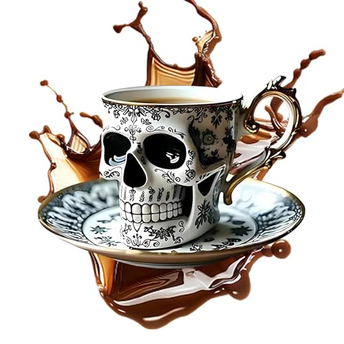 YNPQTDS Totenkopf Kaffeebecher, Gotische Kaffeetasse, Gruselige Mehrweg Becher Für Morgentliche Routine Arbeit Geburtstagsparty Sammlung Entspannung Wochenende Freizeit YNPQTDS Totenkopf Kaffeebecher, Gotische Kaffeetasse, Gruselige Mehrweg Becher Für Morgentliche Routine Arbeit Geburtstagsparty Sammlung Entspannung Wochenende Freizeit von YNPQTDS
