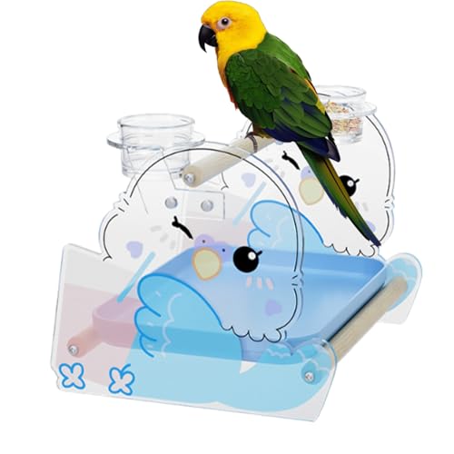 YNPQTDS Vogel Spielständer - Trainingsständer für Schreibtisch - Haustier Acryl Ausstattung Mit Tablett Für Kanarienvögel Finken Kakadus Aras Nymphensittiche Unzertrennliche YNPQTDS Vogel Spielständer - Trainingsständer für Schreibtisch - Haustier Acryl Ausstattung Mit Tablett Für Kanarienvögel Finken Kakadus Aras Nymphensittiche Unzertrennliche von YNPQTDS