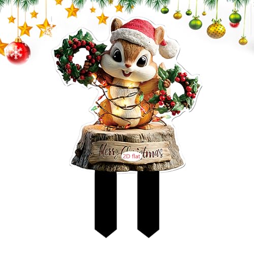 YNPQTDS Weihnachtsdeko für den Außenbereich, 2D-Flach-Acryl-Außendekoration, Schilder für Rasen, Blumentopf, Hinterhof, Pflanzgefäß, Terrasse, , Weg-Display YNPQTDS Weihnachtsdeko für den Außenbereich, 2D-Flach-Acryl-Außendekoration, Schilder für Rasen, Blumentopf, Hinterhof, Pflanzgefäß, Terrasse, , Weg-Display von YNPQTDS