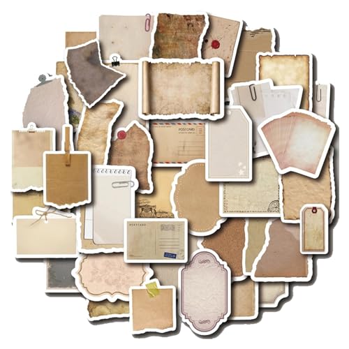 120 Stücke Retro Stickers, Vintage Stickers, Adesivi di Carta Vintage per Album di Ritagli, Forniture Estetiche per Diari, Etichette Adesive Retrò Per Scrapbooking 120 Stücke Retro Stickers, Vintage Stickers, Adesivi di Carta Vintage per Album di Ritagli, Forniture Estetiche per Diari, Etichette Adesive Retrò Per Scrapbooking von YNR