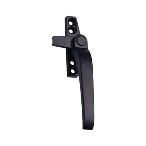 PVC Fenstergriffe Abschliessbar Fenstergriff Verriegelung Riegel Fangschloss Doppelverglasung Flügelgriffe(Black Right) von YNZUNMY