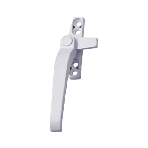 PVC Fenstergriffe Abschliessbar Fenstergriff Verriegelung Riegel Fangschloss Doppelverglasung Flügelgriffe(White Left) von YNZUNMY