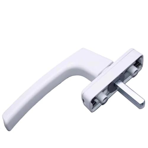 PVC Fenstergriffe Abschliessbar Metall-Innengriff Translationsgriff Schiebeöffnung Drehfenster Fenster(White) von YNZUNMY
