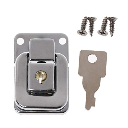 YO-HAPPY Metall Schmuckschatulle Schloss Koffer Schnallen Toggle Haspe Riegel Fangverschluss Mit Schlüssel von YO-HAPPY