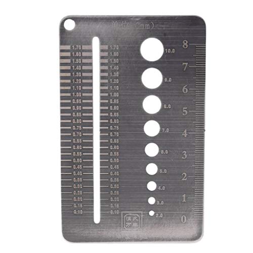 YO-HAPPY Schraubenlehre, 0,1-10 mm Schraubenlehre Plattendurchmesser Messlehre Bohrerschraube Drahtlehre YO-HAPPY Schraubenlehre, 0,1-10 mm Schraubenlehre Plattendurchmesser Messlehre Bohrerschraube Drahtlehre von YO-HAPPY