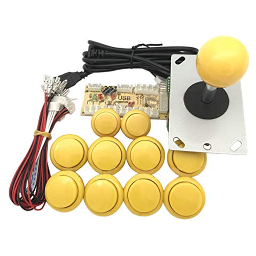 YO-HAPPY Spielautomat, Arcade Joystick DIY-Kit Zero Delay USB-Encoder für PC Sanwa-Drucktasten von YO-HAPPY