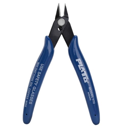 YOCDNOV 1 Stück Seitenschneider Klein - Elektronik Drahtschneider Abgewinkelter, Präzisionszange Mini Drahtzange für Modellbau, Plastikkabelbinder, LAN Kabel, Feine Drähte, Schmuck YOCDNOV 1 Stück Seitenschneider Klein - Elektronik Drahtschneider Abgewinkelter, Präzisionszange Mini Drahtzange für Modellbau, Plastikkabelbinder, LAN Kabel, Feine Drähte, Schmuck von YOCDNOV