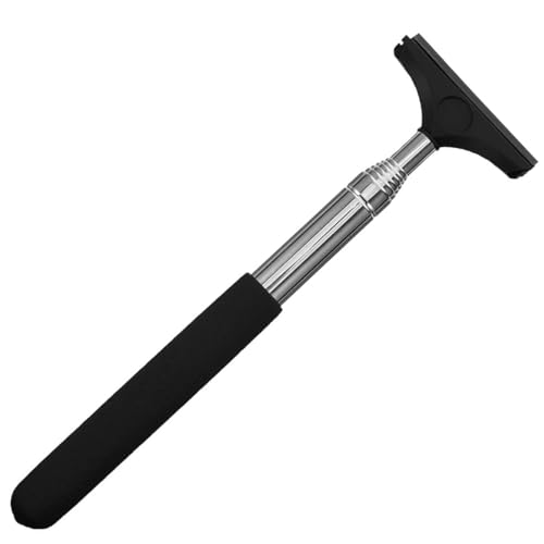 YOCDNOV 1Stück Mini Scheibenabzieher -mit Einziehbarem Griff, Tragbar Mini Abzieher mit Silikonlippe,für Toter-Winkel-Spiegel, Autofensterscheibe, Badezimmer, Küchen, Spiegel von YOCDNOV