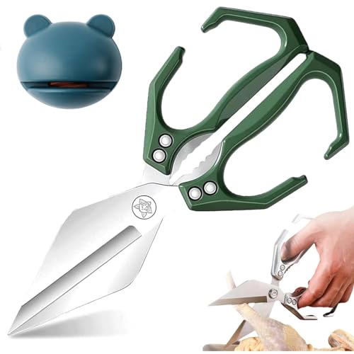 Multifunctional Heavy Duty Kitchen Shears,Multifunctional-Stainless Steel Kitchen Shear For Heavy Duty Poultry Shears, Japane (Green) von YODAOLI