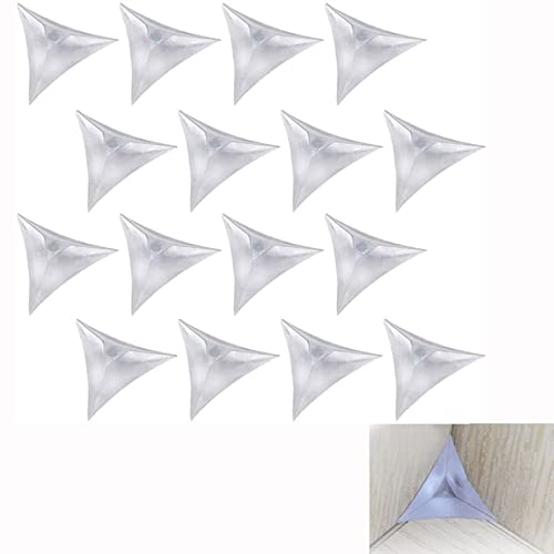 YODAOLI Stair Dust Corners, 2023 New Triangle Transparent Crystal Dust-Proof Corner, Transparent Dust Corners for Stairs, Decorative Triangle Stair Dust Corner for Stairs Closets Drawers (100Pcs) von YODAOLI