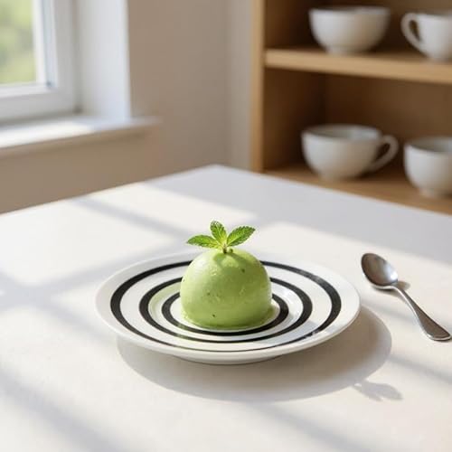 Black Bands Vorspeisen- oder Dessertteller - D 22 cm von YODECO